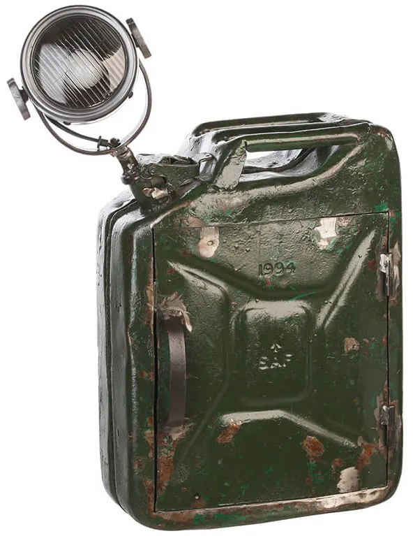 Επιτραπέζιο μεταλλικό φωτιστικό "Petrol Can" (84053) με λαμπτήρα Ε27 και διαστάσεις 45x18x46cm
