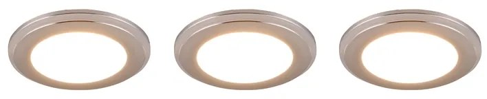 Φωτιστικό Χωνευτό Trio Lighting ARGUS 653610306 Χρώμιο (Chrome) 3000K