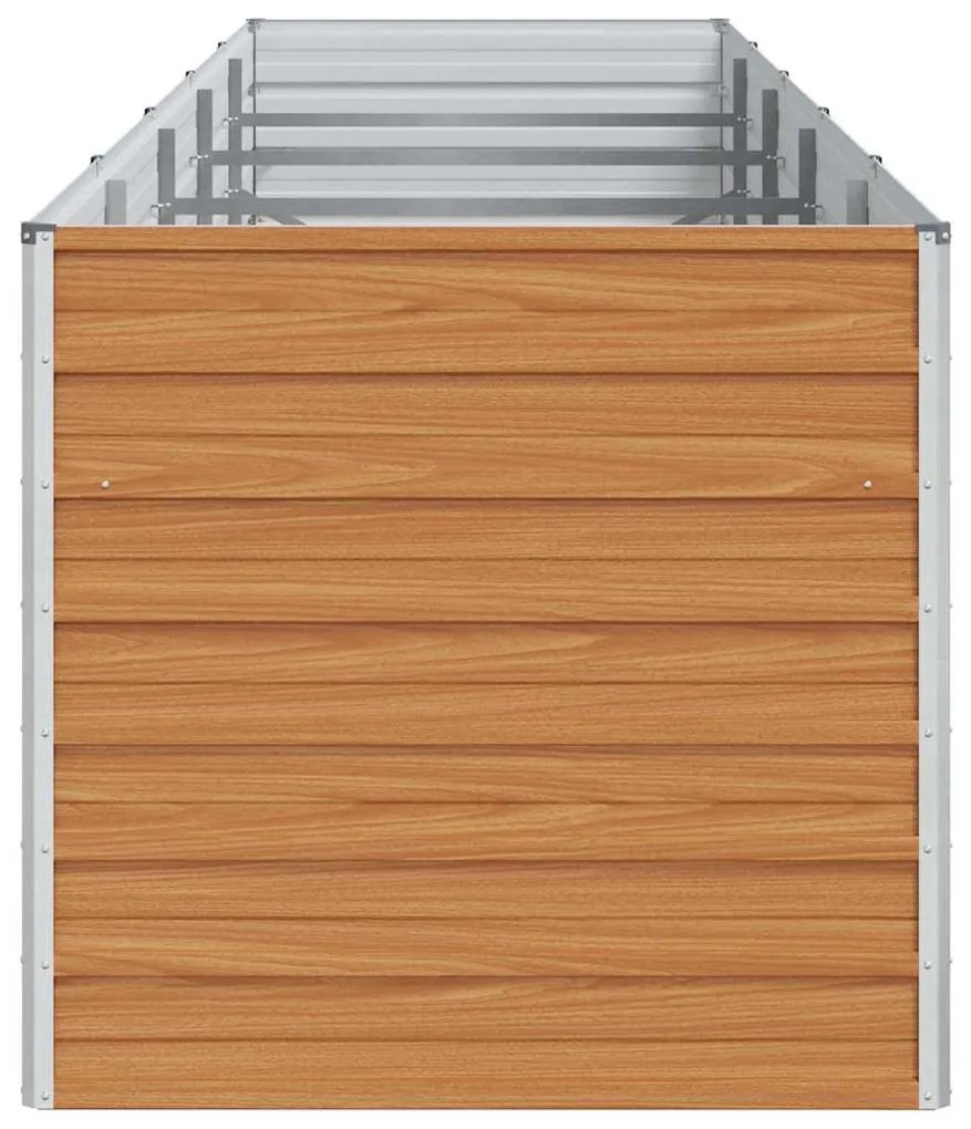 vidaXL Υπερυψωμένη Ζαρντινιέρα Ανοιχτό καφέ 400 x 80 x 77 cm