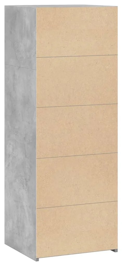vidaXL Ντουλάπι Γκρι Σκυρ. 45x41x124 εκ. από Επεξεργασμένο Ξύλο