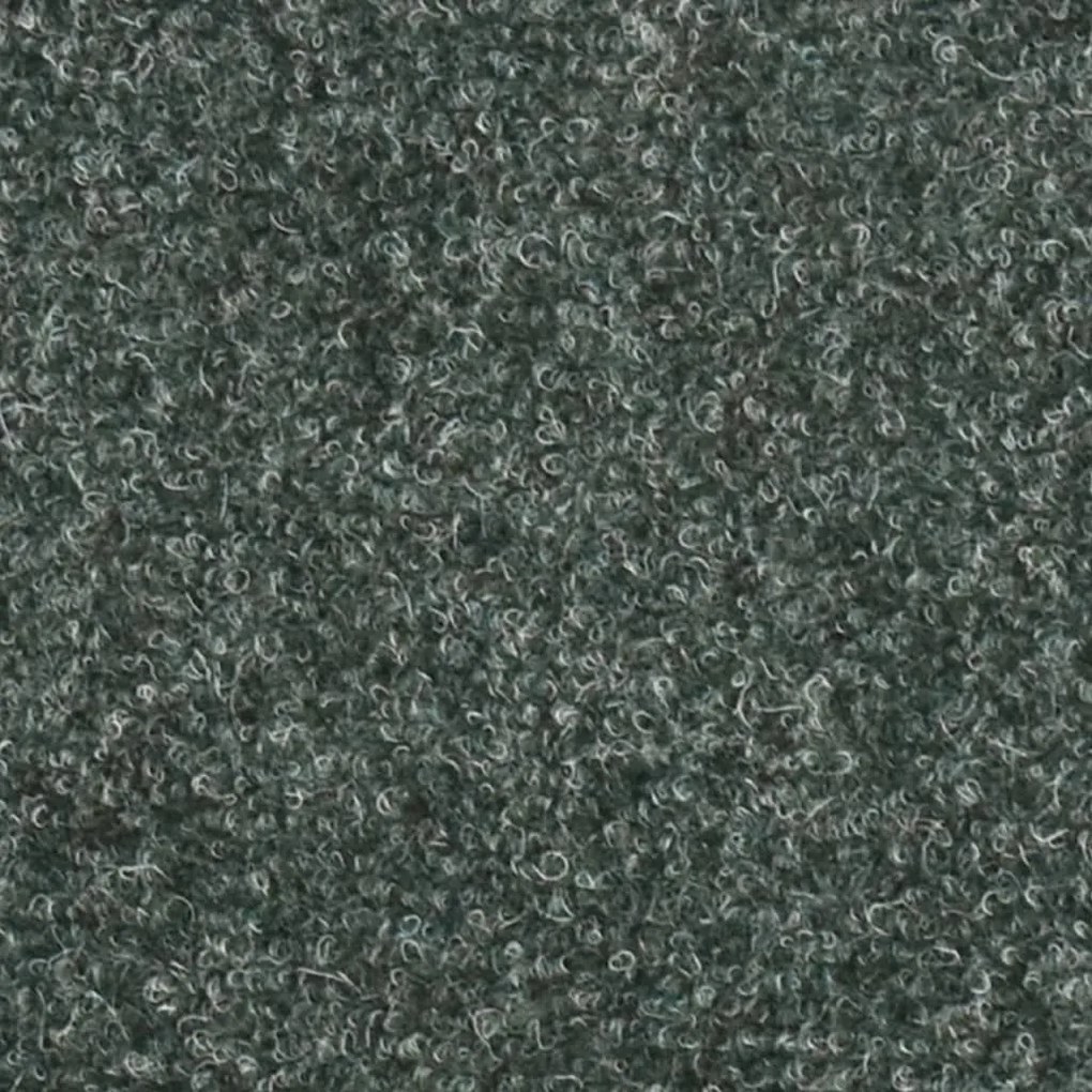 Πατάκια Σκάλας Αυτοκόλ. 15 τεμ Πράσινα 56x17x3 εκ. Βελονιασμένο - Πράσινο
