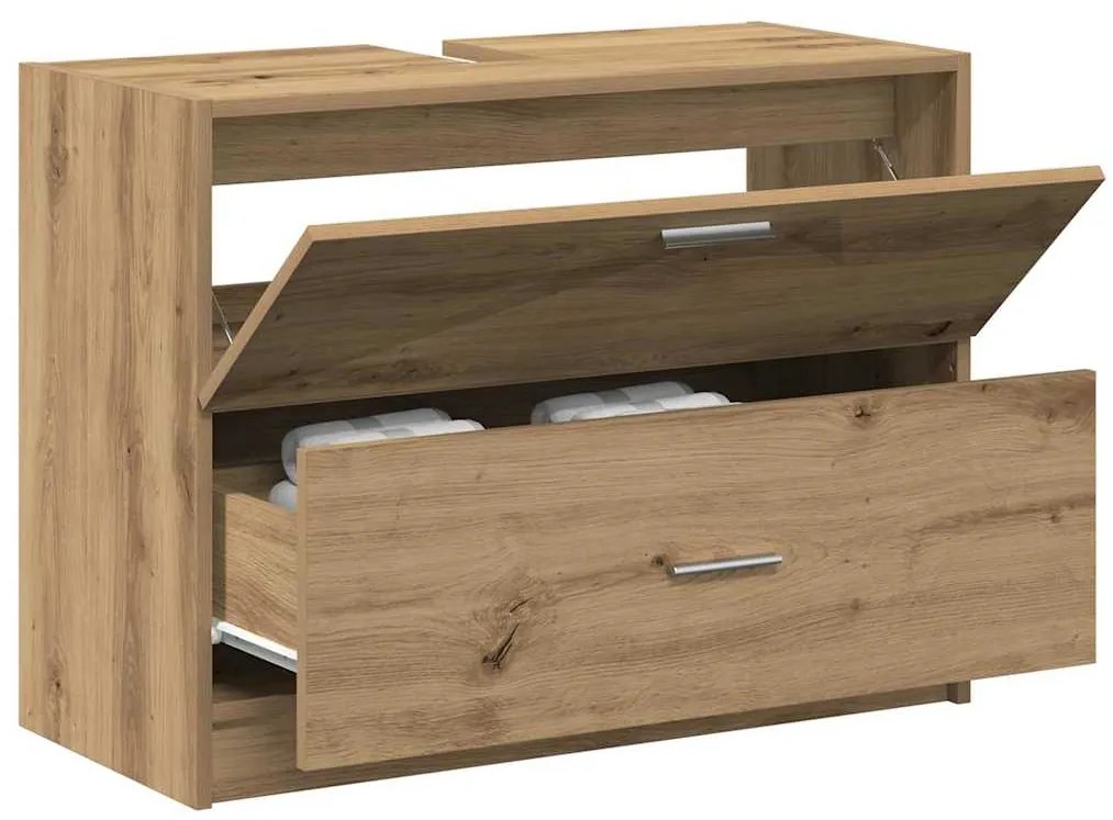 vidaXL Ντουλάπι Νεροχύτη με συρτάρι Artisan Oak 78 x 37 x 59 cm
