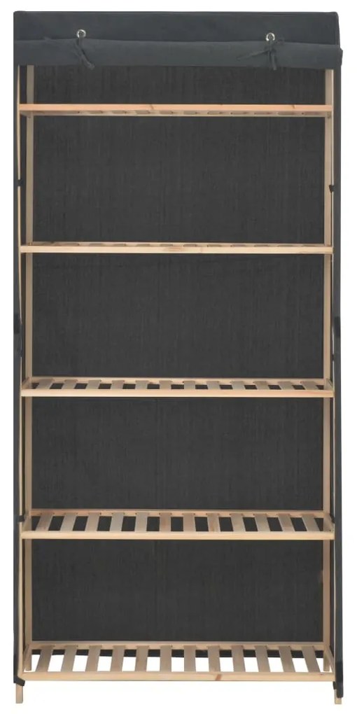 vidaXL Ντουλάπα Γκρι 79 x 40 x 170 εκ. Υφασμάτινη