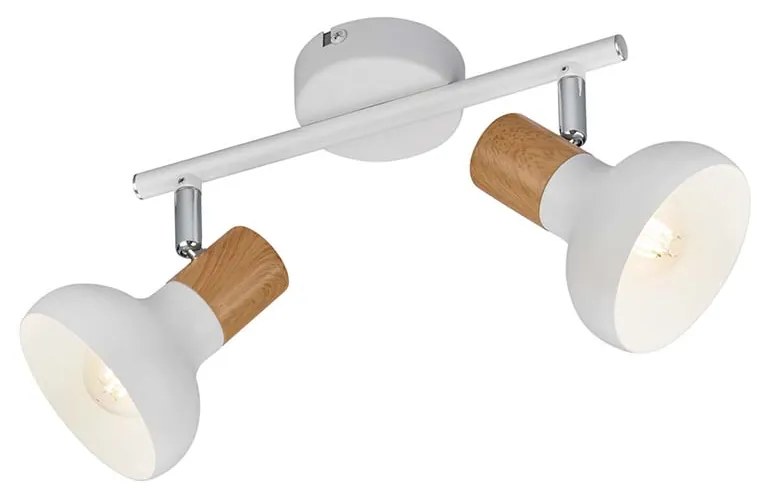 Σποτ RL Lighting Latika R81522031 Λευκό με απομίμηση Ξύλο