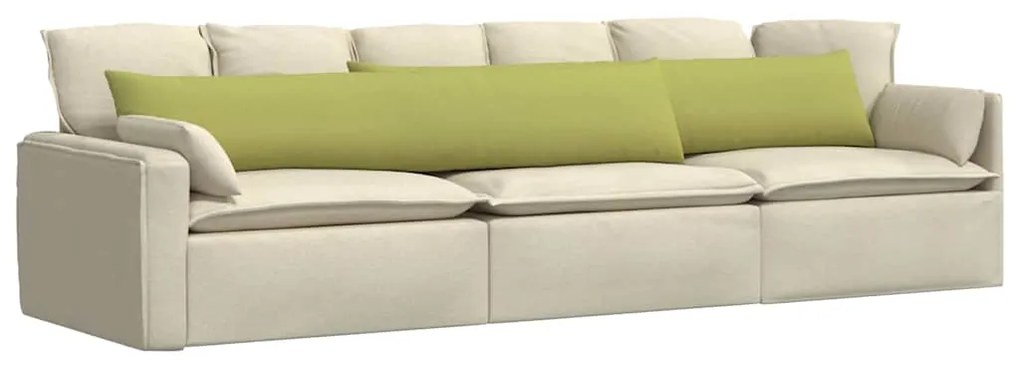 vidaXL Μαξιλάρι Καναπέ 2 pcs Ανοιχτό Πράσινο 200 x 40 εκ. ύφασμα