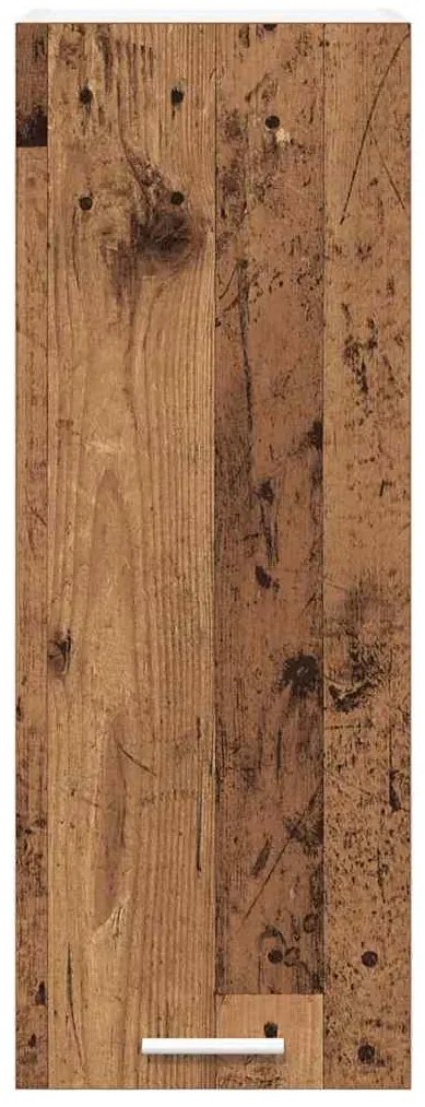 vidaXL Κρεμαστό ντουλάπι 2 pcs Παλαιό Ξύλο και Λευκό 30 x 31 x 80 εκ.