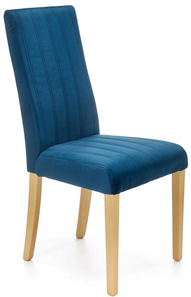 60-22529 DIEGO 3 chair, color: quilted velvet Stripes - MONOLITH 77 DIOMMI V-PL-N-DIEGO_3-D.MIODOWY-MONOLITH77, 1 Τεμάχιο