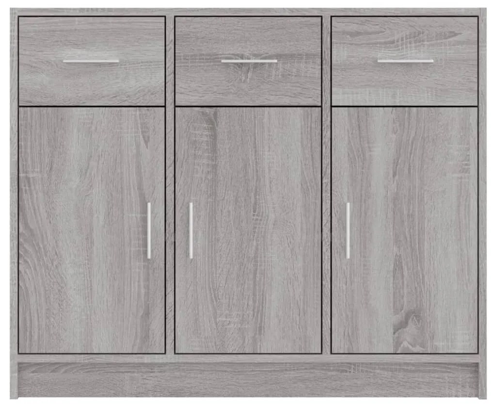 vidaXL Ντουλάπι Γκρι Sonoma 91 x 28 x 75 εκ. από Επεξεργασμένο Ξύλο