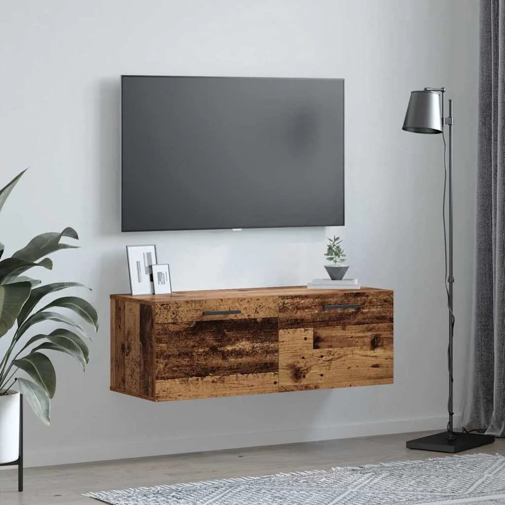 vidaXL Ντουλάπα Τοίχου Επιτοίχιο Παλαιό ξύλο 100 x 36.5 x 35 cm