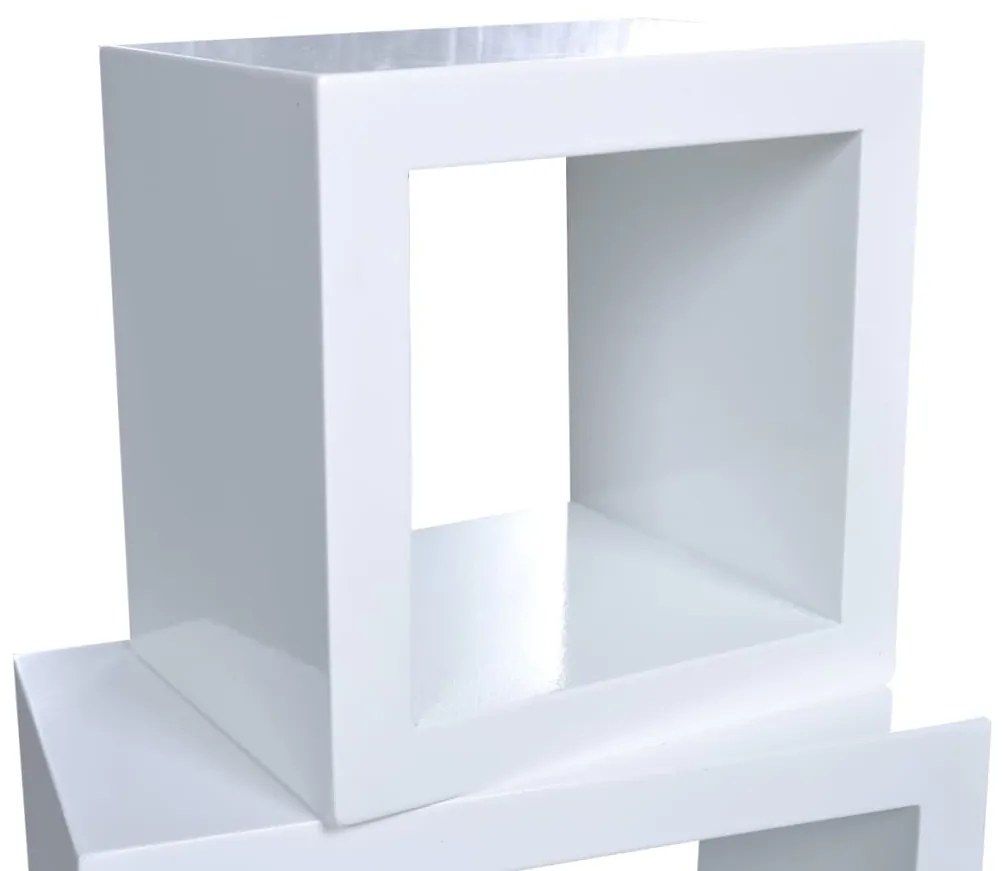 vidaXL Ράφια Τοίχου Κύβοι 6 τεμ. Λευκό