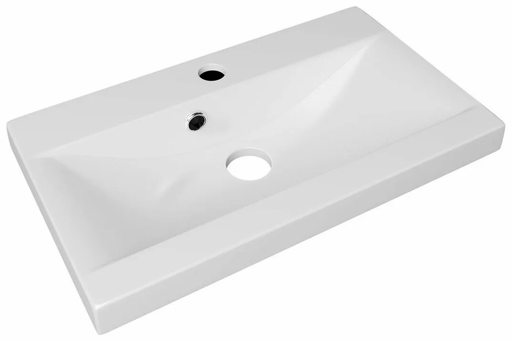 Σετ μπάνιου Sarasota 140, 120x35cm, 66 kg, Γυαλιστερό γκρι, Άσπρο, Πλαστικοποιημένη μοριοσανίδα, Καθρέφτης, Στυλ: Μοντέρνο, Ξεχωριστά μέρη, Γκρι