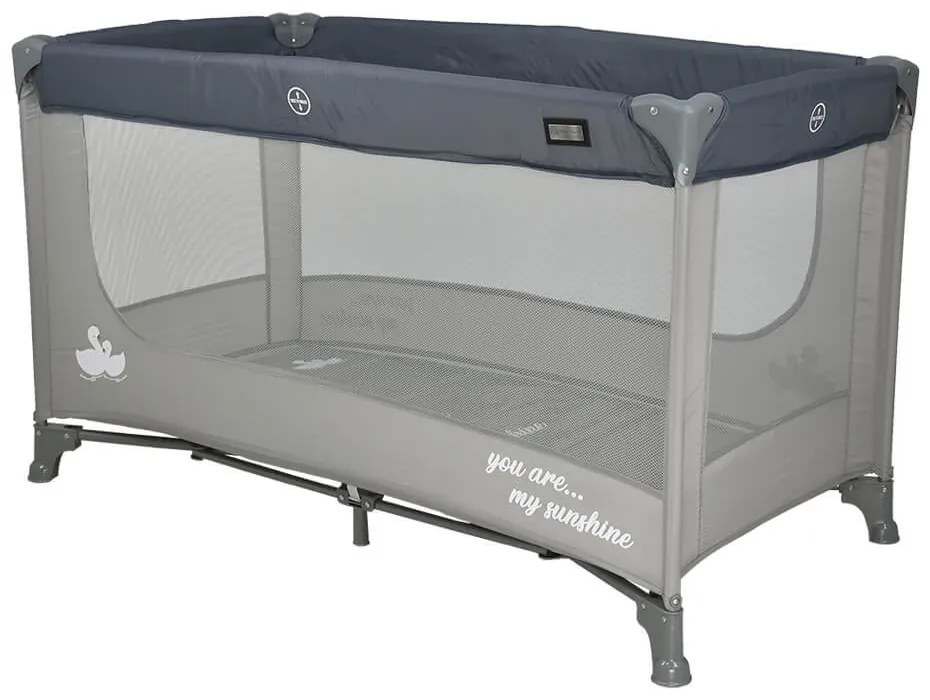 Παρκοκρέβατο (0+ Μηνών/Έως 15kg) Bebe Stars Sunshine Grey 883-186