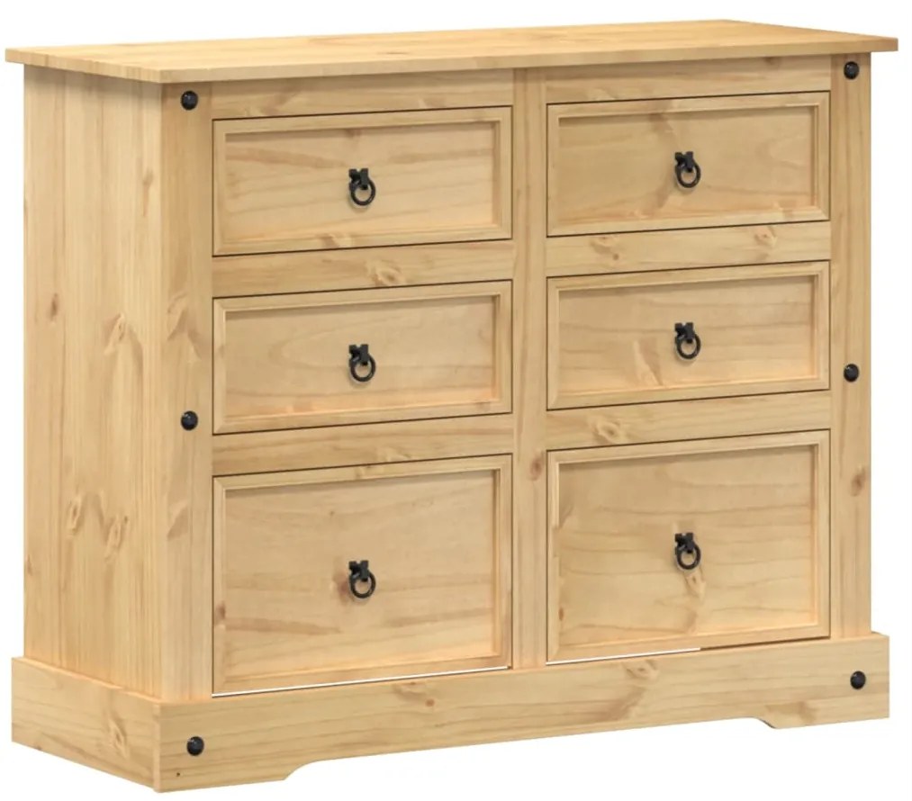 vidaXL Συρταριέρα Corona 110 x 43 x 91 εκ. από Μασίφ Ξύλο Πεύκου
