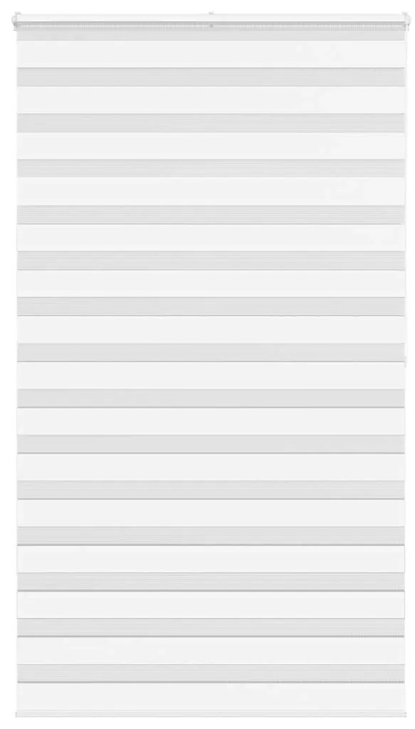 vidaXL Ζέβρα τυφλή Λευκό Πλάτος υφάσματος 115,9 εκ. Πολυεστέρας