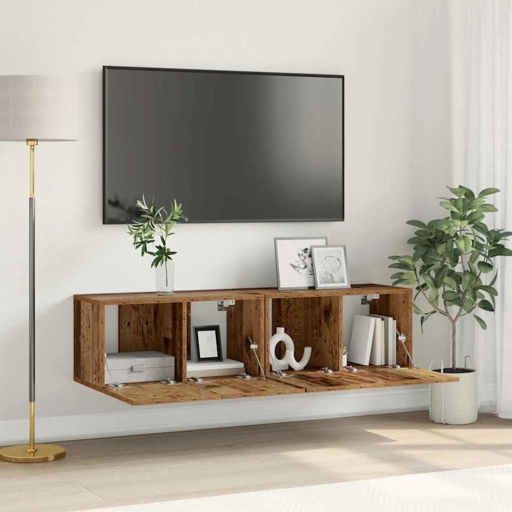 vidaXL Ντουλάπι TV 2 pcs Πολύχρωμο 60 x 30 x 30 cm Επεξεργασμένο ξύλο
