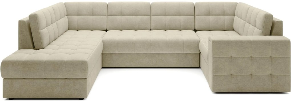 Γωνιακός καναπές Bale U-Ekrou-Αριστερή - 299.00Χ198.00Χ82.00cm