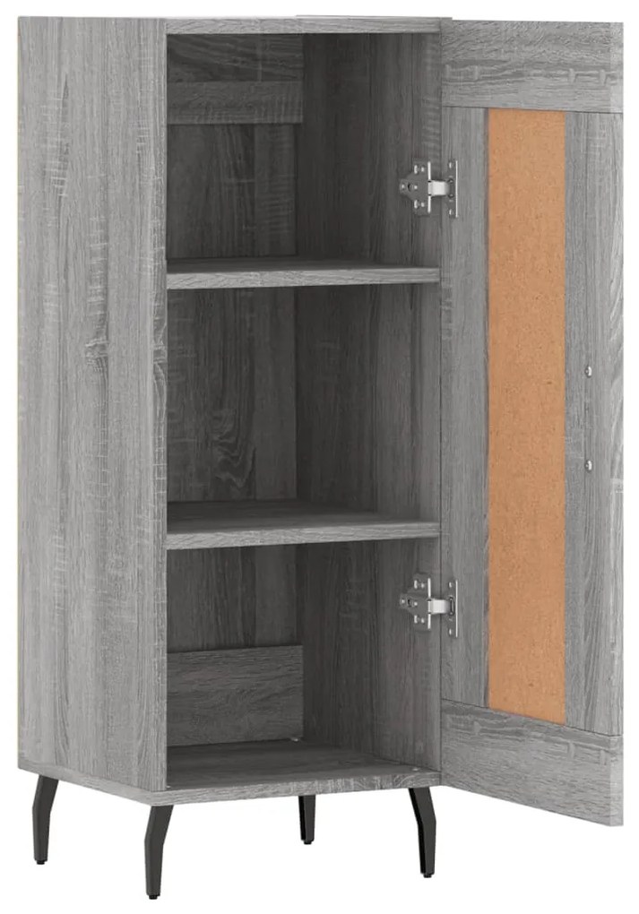 vidaXL Ντουλάπι Γκρι Sonoma 34,5x34x90 εκ. από Επεξεργασμένο Ξύλο