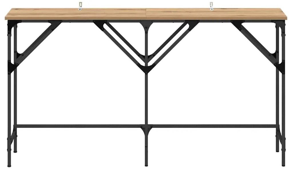 vidaXL Τραπέζι κονσόλας artisan δρυς 140 x 29 x 75 εκ