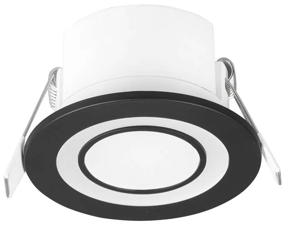 Σποτ Χωνευτό Core 652510132 Φ8x3cm Led 450Lm 5W 3000K Black Trio Lighting Στρόγγυλο