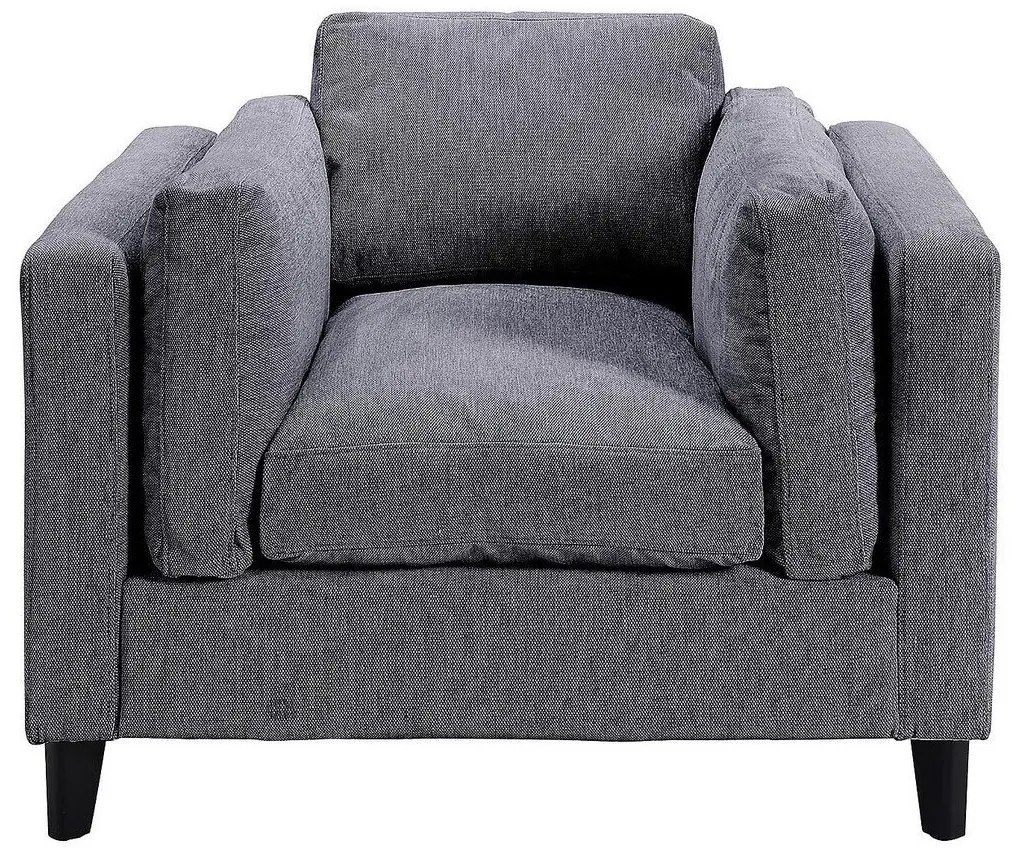 Πολυθρόνα Riverton 620, Γκρι, 61x102x102cm, Ταπισερί, Πόδια: Ξύλινα