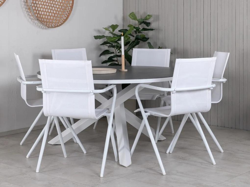 Σετ Τραπέζι και καρέκλες Dallas 2360, Spraystone, Ύφασμα, Μέταλλο | Epipla1.gr