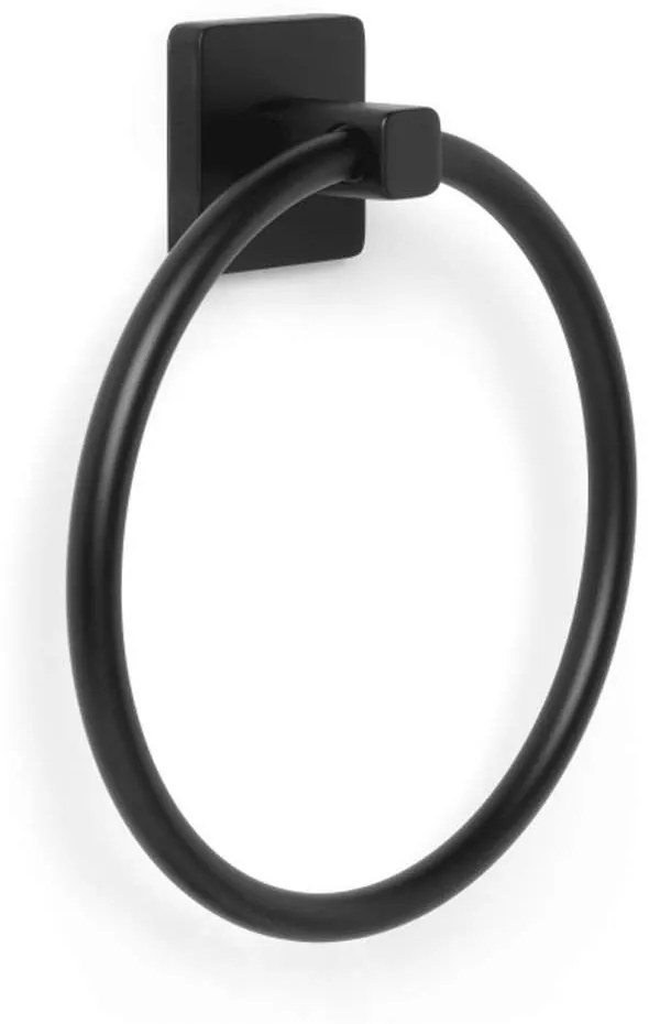 Κρεμάστρα Πετσέτας Κρίκος 06639.001 Black Steel