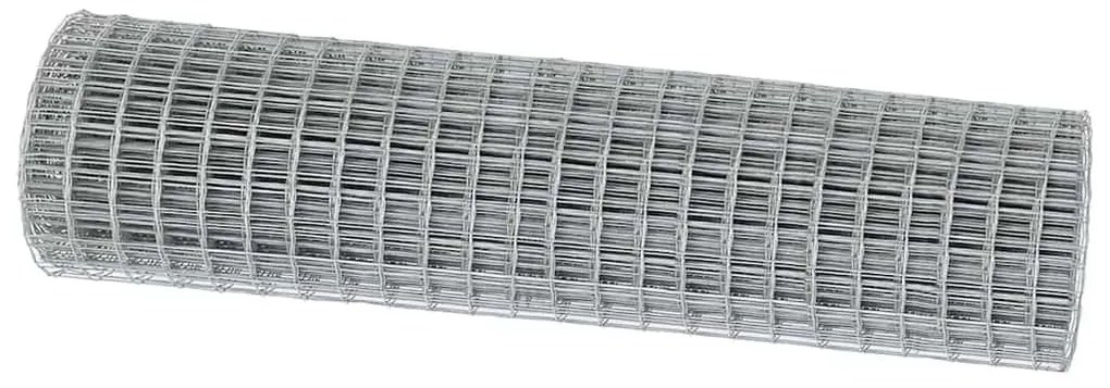 vidaXL Φράχτης Εuro Ασημί 1.4 x 10 m Χάλυβας με θερμή επιμετάλλωση
