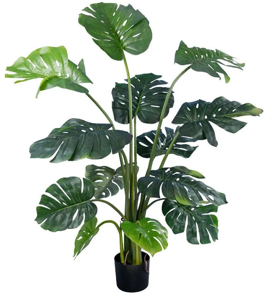 Τεχνητό Φυτό Monstera 20003 Φ110x150cm Green Globostar Πολυαιθυλένιο,Ύφασμα