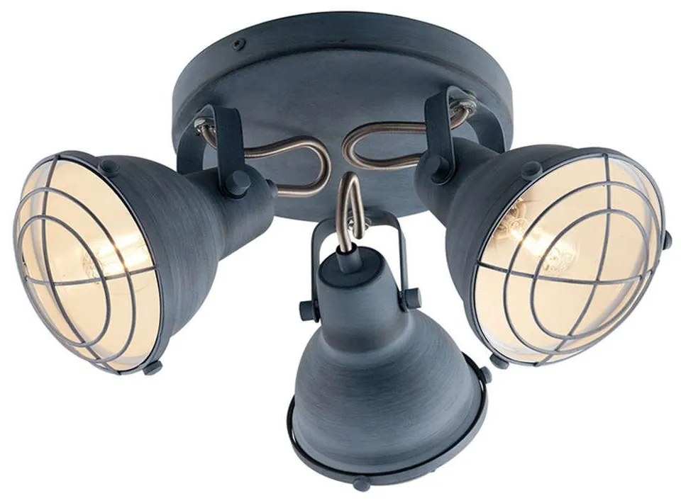 Φωτιστικό Οροφής - Σποτ I-Cuba-PL3 8031414869299 Grey Luce Ambiente Design Metal