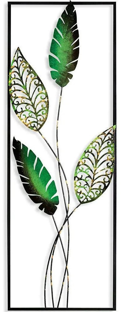 Διακοσμητικό Τοίχου Timeyi 930DYU1183 32x90cm Dark Green Wallity Metal