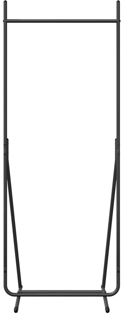 vidaXL Ράφι Ρούχων Μαύρο 62 x 48 x 158 εκ. Ατσάλι
