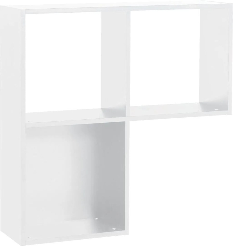 Ράφι τοίχου Young L-Λευκό - 106.50Χ31.50Χ106.50cm