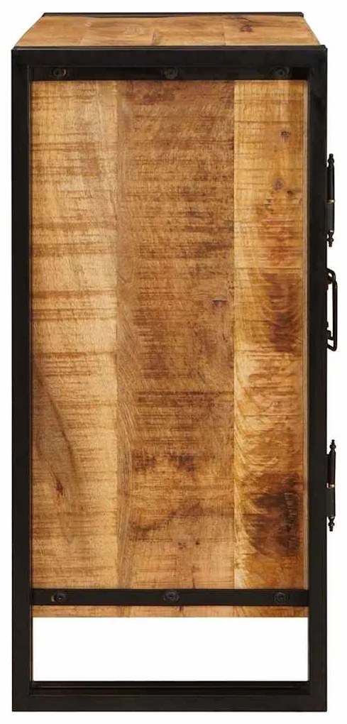 vidaXL Κομοδίνο Καφέ 38 x 33 x 58 εκ. Στέρεο τραχύ ξύλο μάνγκο