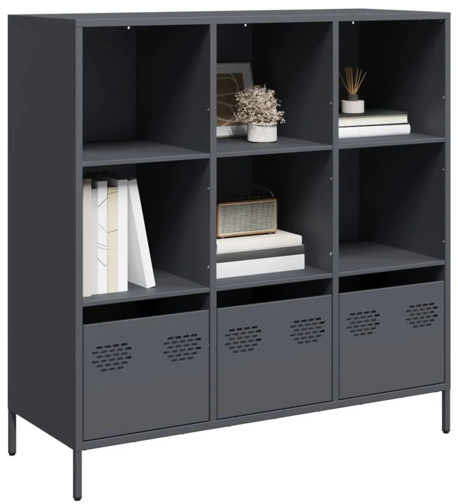 vidaXL Ντουλάπι Ανθρακί 101,5x39x103,5 εκ. από Ατσάλι