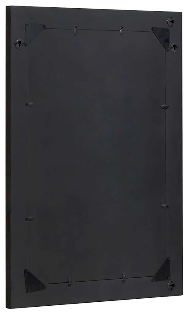 vidaXL Καθρέφτης Μπάνιου με καθρέφτη Μαύρο και Ασημί 70 x 50 x 2,5 εκ.