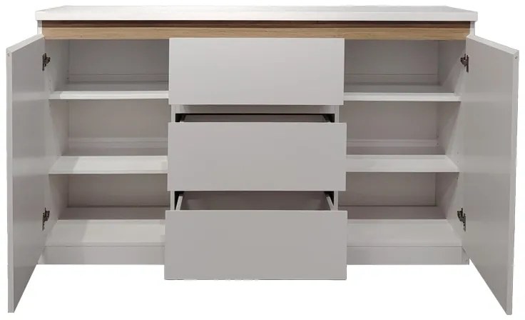 Μπουφές Chiemo pakoworld σε φυσική απόχρωση 160x40x93.6εκ