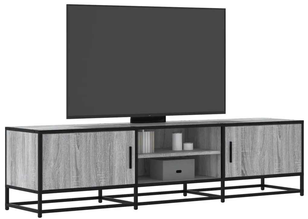vidaXL Έπιπλο Τηλεόρασης Γκρι Sonoma 160x35x41 εκ. Επεξ. Ξύλο