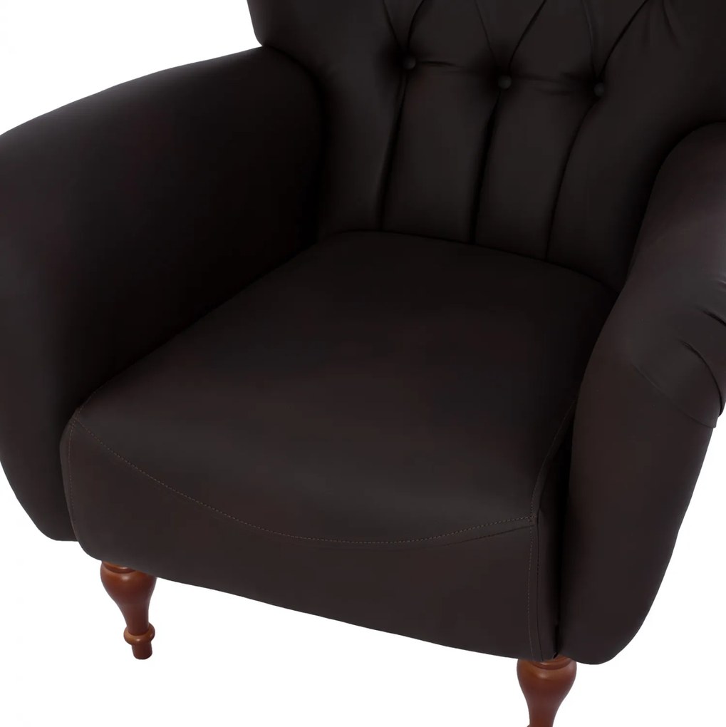 ΠΟΛΥΘΡΟΝΑ ΜΠΕΡΖΕΡΑ Τ. CHESTERFIELD ΣΕ ΧΡΩΜΑ ΚΑΦΕ HM9217.03 87x88x100 εκ. - 0615049 - HM9217.03