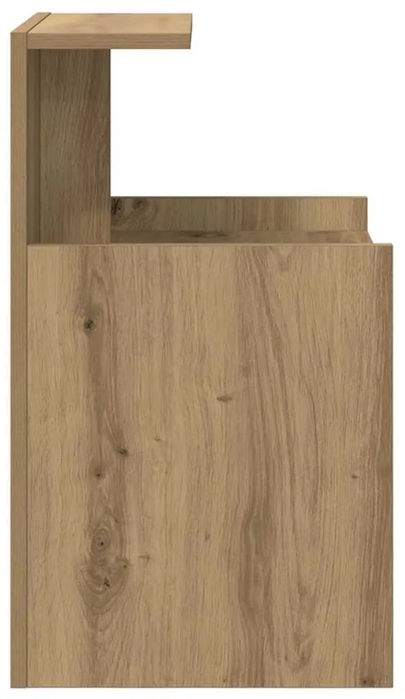 vidaXL Κομοδίνο artisan δρυς 40 x 35 x 60 εκ. Επεξεργασμένο ξύλο
