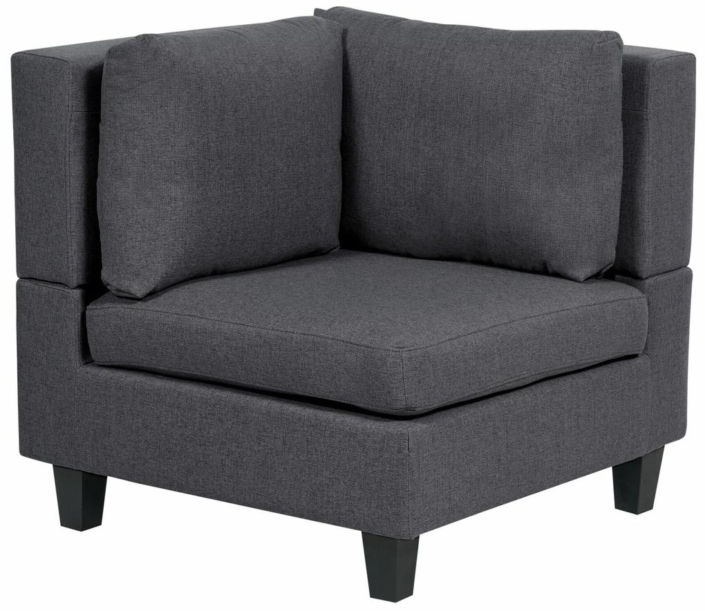 Πολυμορφικός γωνιακός καναπές Berwyn 1772, Σκούρο γκρι, 234x152x82cm, 99 kg, Πόδια: Ξύλο, Ξύλο: Ευκάλυπτος | Epipla1.gr