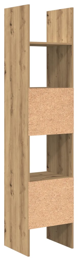 vidaXL Βιβλιοθήκη artisan δρυς 40 x 35 x 180 εκ. Επεξεργασμένο ξύλο