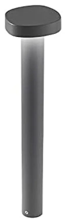 Φωτιστικό Δαπέδου Χωνευτό Ciottolo LD0485G3 12,4x13,3x50cm Led 7W 3000K IP54 Dark Grey Zafferano