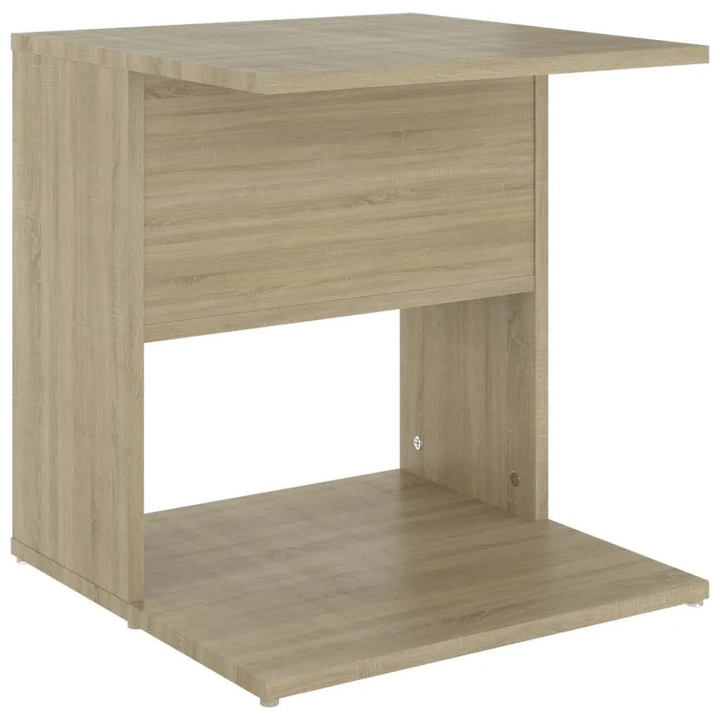 vidaXL Τραπέζι Βοηθητικό Sonoma Δρυς 45 x 45 x 48 εκ. από Μοριοσανίδα