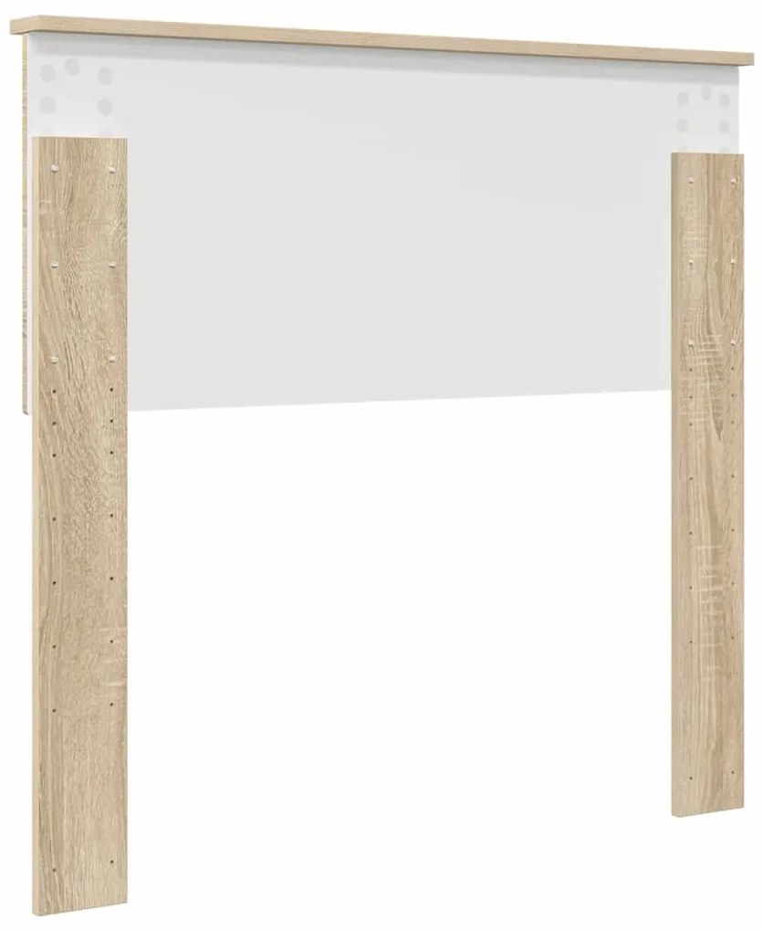 vidaXL Κεφαλάρι με κεφαλάρι Δρύς Sonoma 90 cm Επεξεργασμένο ξύλο