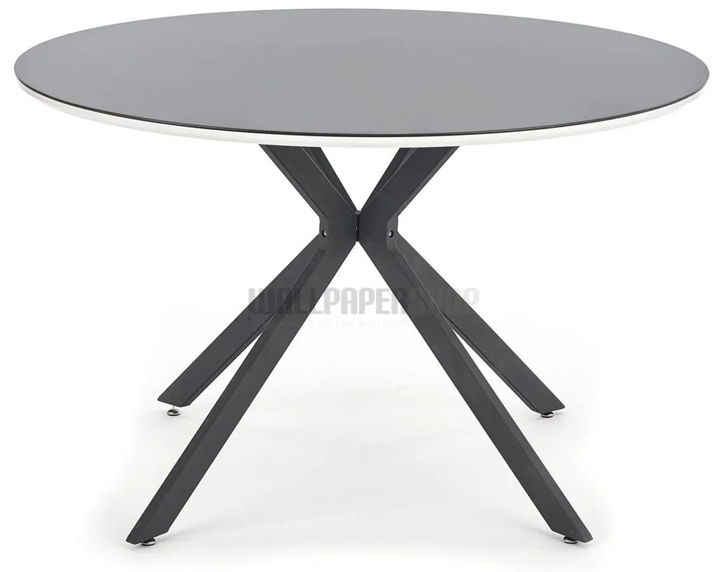 Simple Τραπέζι Ξύλο / Γυαλί / Μέταλλο 120x120x76