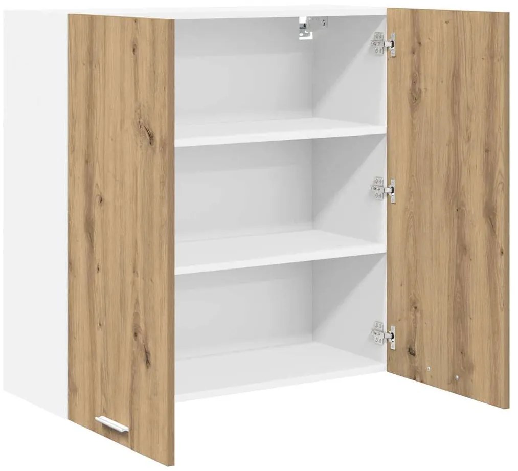 vidaXL Κρεμαστό ντουλάπι με αποθήκευση Artisan Oak 80 x 31 x 80 εκ.