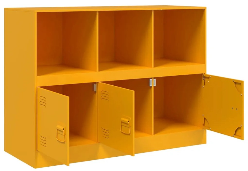 vidaXL Ντουλάπι Μουσταρδί 99x39x73 εκ. από Ατσάλι