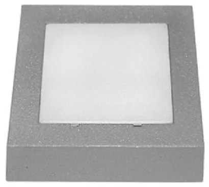 Απλίκα Φωτιστικό Τοίχου Μπλε Φωτισμός 9 LED 0.6W IP54 Στεγανό Τετράγωνο Lumen-3-973464-Γκρι 3-973464