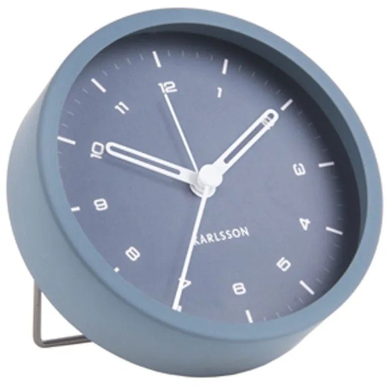 Επιτραπέζιο Ρολόι - Ξυπνητήρι KA5806BL Tingle Steel Blue Karlsson Μέταλλο