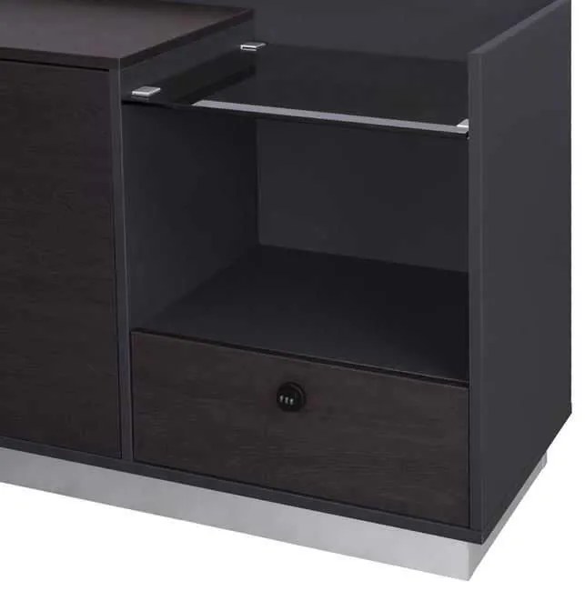 ΓΡΑΦΕΙΟ ΕΠΑΓΓΕΛΜΑΤΙΚΟ ΔΕΞΙΑ ΓΩΝΙΑ ROSEWOOD HM2086R 180X170X76Υ εκ.